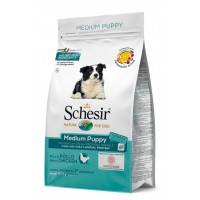 Schesir Dog Medium Puppy корм для щенков средних пород с курицей 12 кг (53835)